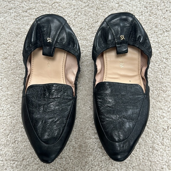 Yosi Samra Foldable Ballet Flat, black, 8 - Picture 2 of 4